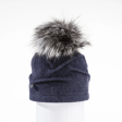 Canadian Hat Clareta Womens Fur Pom Beanie Discount