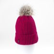 Harricana Classic Womens Beanie with Fur Pom For Sale