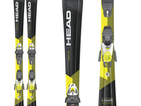 Head V-Shape SLR II Pro Jr. Skis +  4.5 GW AC Binding 2021 Online Hot Sale