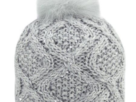 Pleau Womens Hat with Fox Pom Online Sale