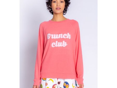 PJ Salvage Brunch Club Womens LS Top 2022 For Cheap