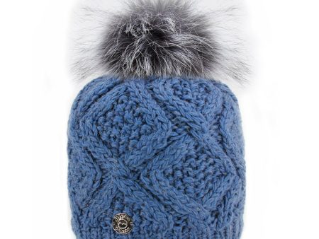 Pleau Womens Hat with Fur Pom on Sale