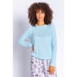 PJ Salvage Kickin  It Womens LS Top 2022 Hot on Sale