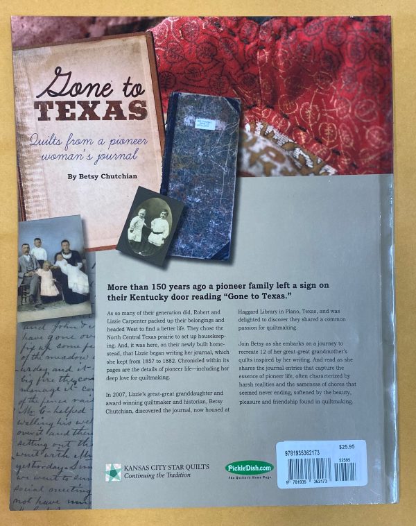 Gone to Texas Quilts from a pioneer woman s journal Online