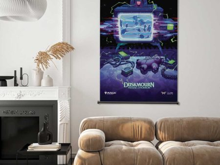 Duskmourn Packaging Prerelease Key Art Wall Scroll for Magic: The Gathering Online now