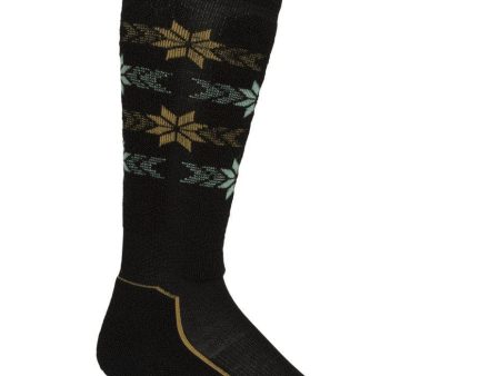 Icebreaker Ski+ Light Alpine Stripe Womens OTC Sock Online Hot Sale