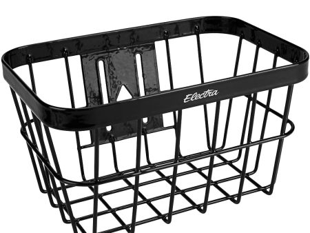 Electra Small Wired Front Basket Black Discount