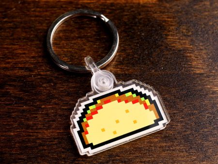 8 Bit Taco Keychain Online Sale