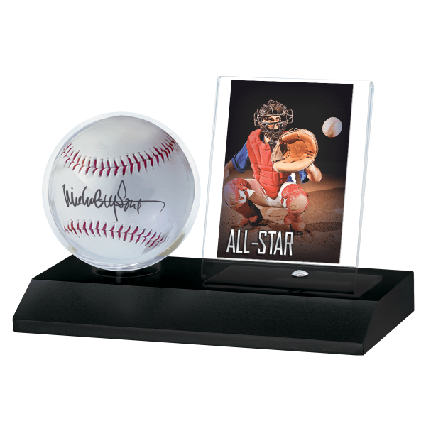 Baseball & Card Wood Display Holder Online Hot Sale