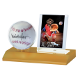 Baseball & Card Wood Display Holder Online Hot Sale