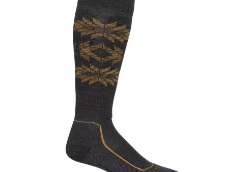 Icebreaker Ski+ Light Heritage Mens OTC Sock Online now