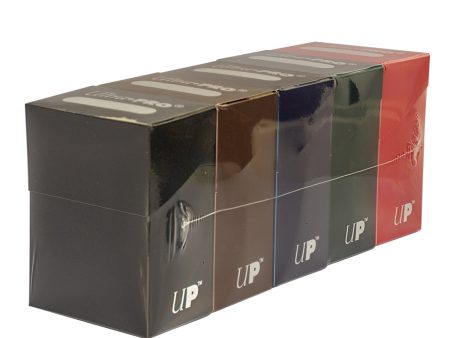 Ultra PRO 5 Dark Color Deck Box Bundle (Black, Blue, Brown, Green, Red) Cheap