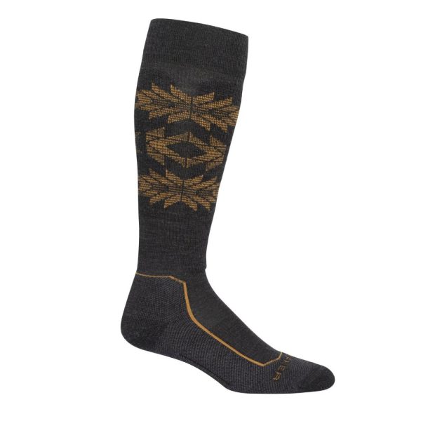 Icebreaker Ski+ Light Heritage Mens OTC Sock Online now