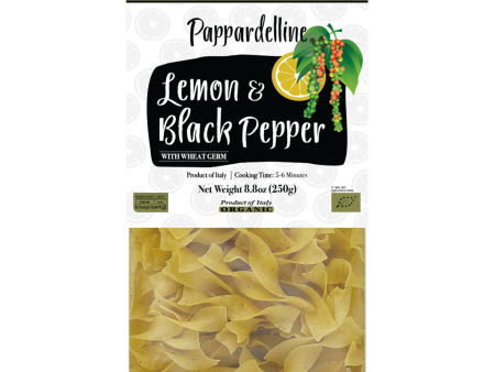 Lemon & Pepper Pappardelline - Organic on Sale