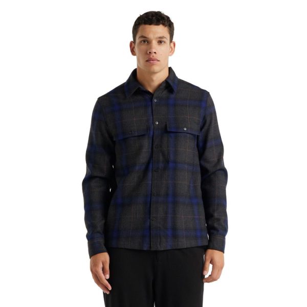 Icebreaker Dawnder Mens LS Flannel Plaid Shirt Supply