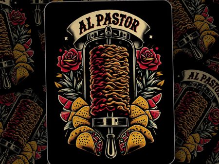 Al Pastor Illustration Sticker Online Hot Sale