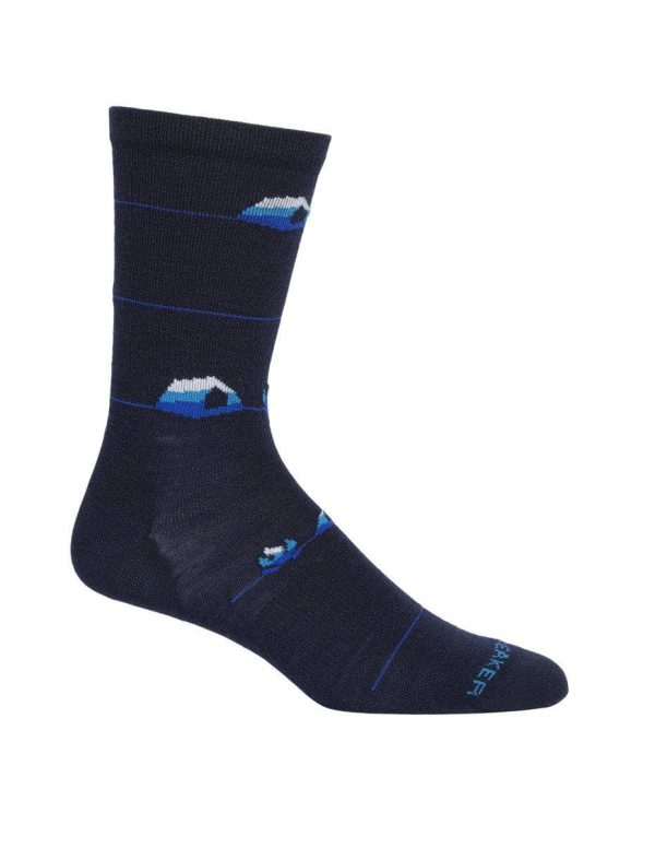 Icebreaker Lifestyle UL Backcountry Camp Mens Crew Sock Online Sale