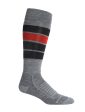 Icebreaker Ski+ Medium Stripe Mens OTC Sock Supply