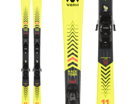 Volkl Racetiger Junior Ski 80 - 120 + VMotion 4.5 Junior Binding 2022 Fashion