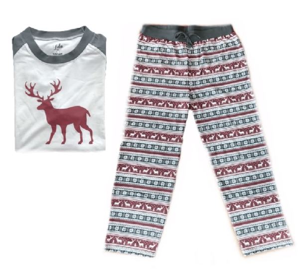 Lola & Taylor Fair Isle Fawn Mens PJ Set 2020 Online Sale