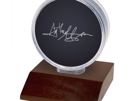 Hockey Puck Wood Base Display Holder Supply