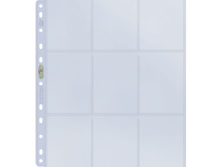 Platinum Series 9-Pocket 11-Hole Punch Pages (10ct) for Standard Size Cards Supply