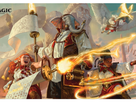 Strixhaven Lorehold Standard Gaming Playmat for Magic: The Gathering Discount