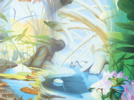 Bloomburrow Season Lands: Island (Four Seasons) Standard Gaming Playmat for Magic: The Gathering Online