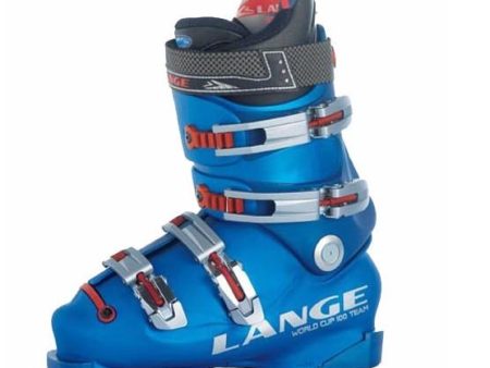 Lange 100 WC Team Ski Boot Blue 26.5 on Sale