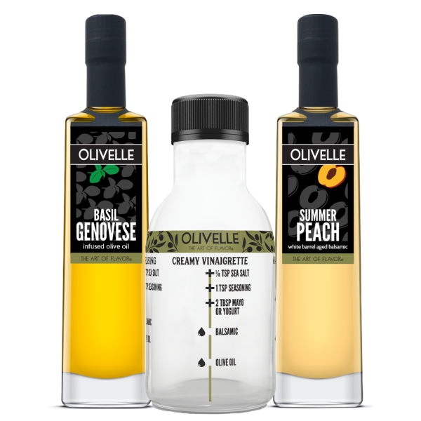 Perfect Pairing - Basil Genovese Olive Oil & Summer Peach Balsamic Cheap