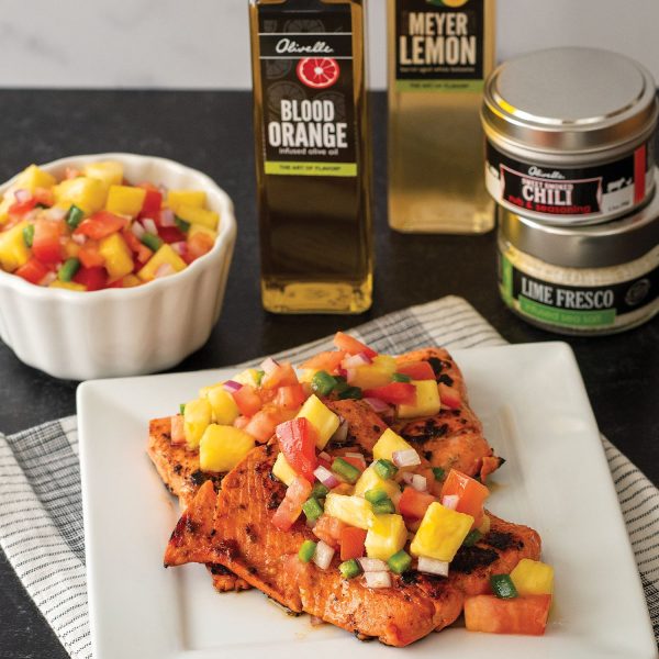 Sweet Chili Citrus Salmon and Pineapple Salsa - Recipe Gift Kit Hot on Sale