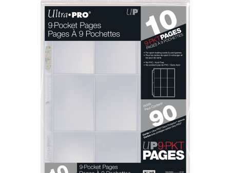 9-Pocket Retail Page for Standard Size Cards (10ct) Online Sale