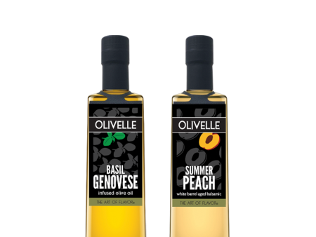 Perfect Pairing - Basil Genovese Olive Oil & Summer Peach Balsamic Cheap