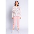 PJ Salvage Retro Rose Womens LS Top 2022 Sale