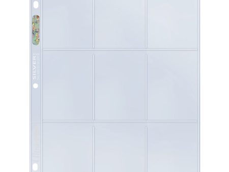 Silver Series 9-Pocket Refill Pages for Standard Size Cards Hot on Sale