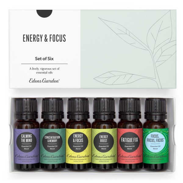 Energy & Focus Essential Oil 6 Set For Discount