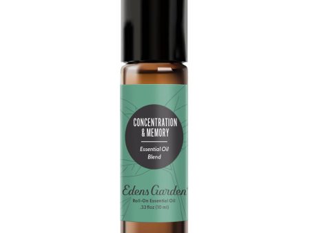 Concentration & Memory Essential Oil Roll-On- Best For Focus, Alertness & Cognitive Health Hot on Sale